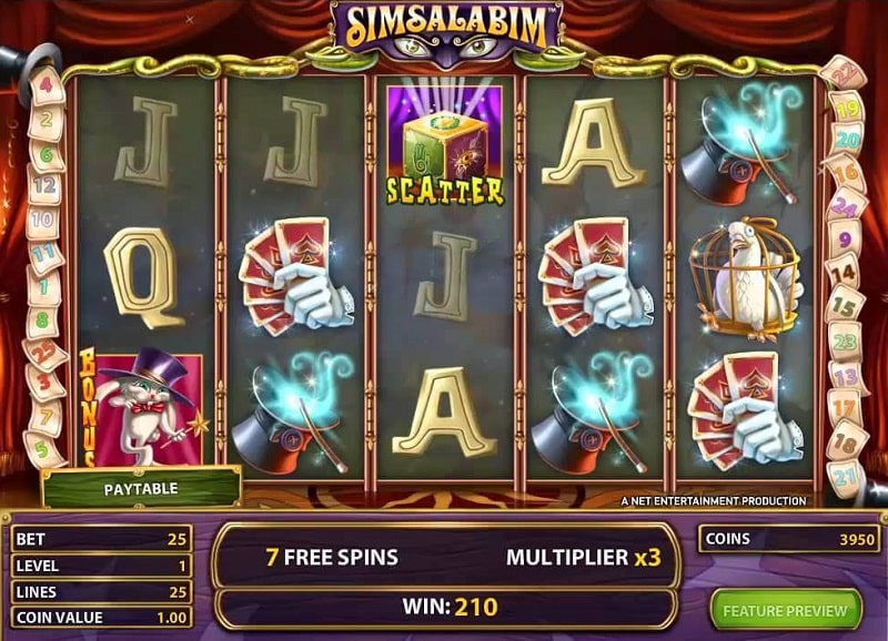 SIMSALABIM slot machine