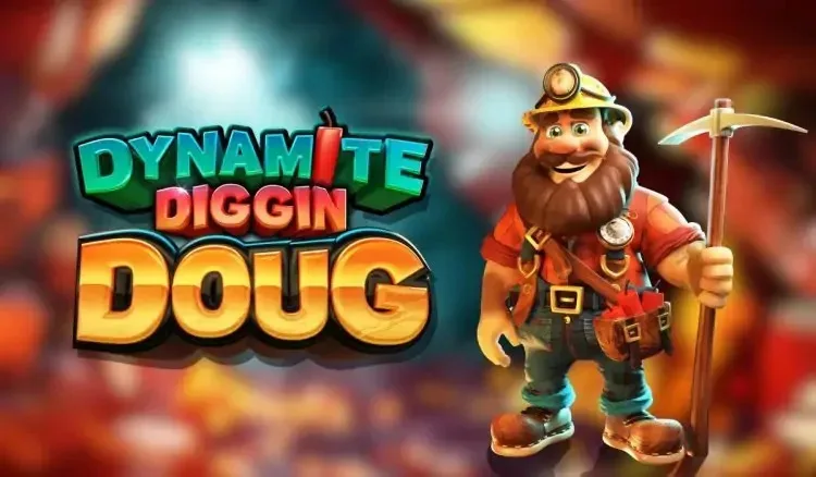 Logo de la machine à sous Dynamite Diggin Doug